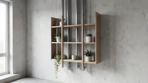 jak zakryć rury na ścianie