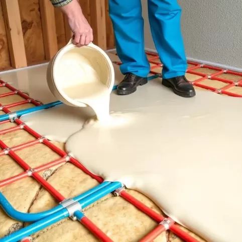 Jak zalać ogrzewanie podłogowe